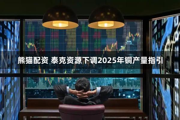 熊猫配资 泰克资源下调2025年铜产量指引