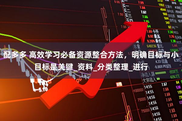 配多多 高效学习必备资源整合方法，明确目标与小目标是关键_资料_分类整理_进行
